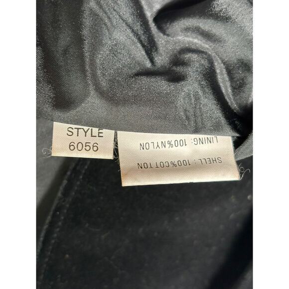 Mulberry Street Blazer Womens 11/12 Black Velvet Button Front Patch Pockets - Picture 5 of 10